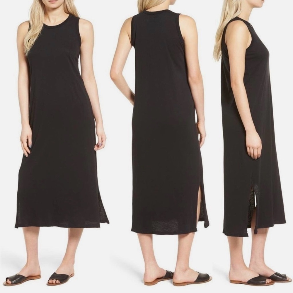 Current/Elliott Black Sleeveless Maxi Dress